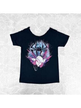 Marvel Spider-Gwen Graphic T-Shirt Black - Small